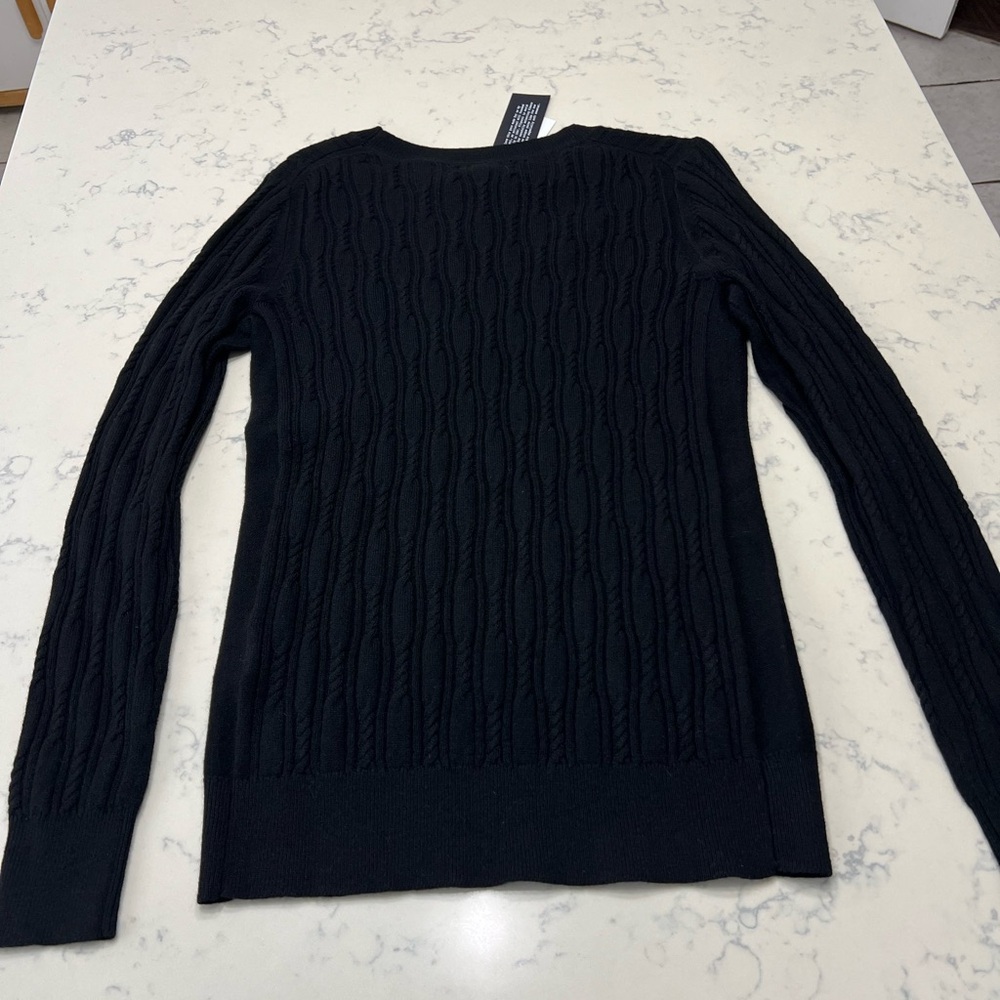 Banana Republic Black Cable Knit Sweater - Picture 8 of 8